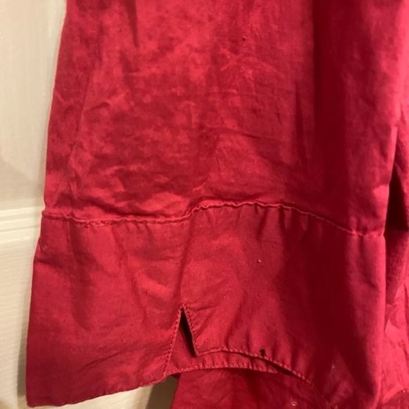 JG Hook size 1X dark pink 3/4 sleeve button down shirt - Picture 6 of 6
